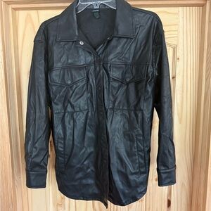 Wild Fable Black Lightweight Shirt Jacket